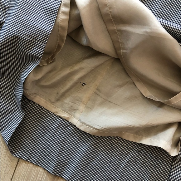 Lida Baday Gingham V Neck Dress in Black & White Size 4 - Picture 13 of 13